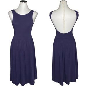 ASOS Midi Fit and Flare Dress with Scoop Back